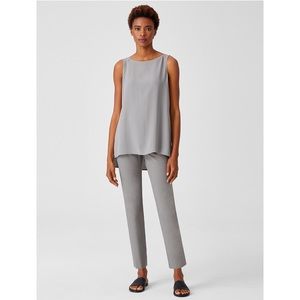 EILEEN FISHER Washable Stretch Crepe Ankle Pant